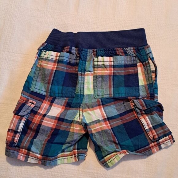 Gymboree boys size 12-18 months plaid shorts. Soft waist 2014, VGUC - Picture 2 of 3